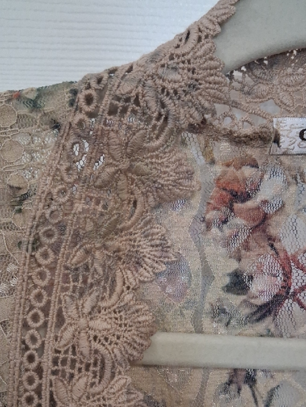 Origami Lace Floral Duster - Picture 3 of 13